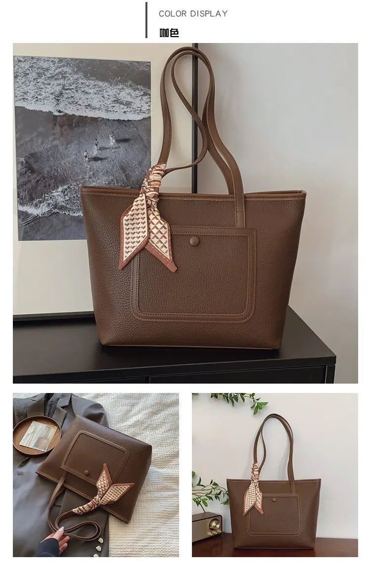 Fashionable Women's Handbag Crafted From Fine Leather Boasting Casual Simple Vintage And Trendy Daily Look