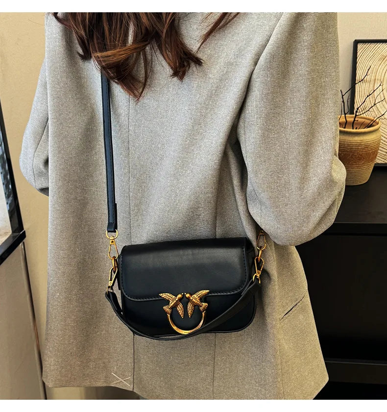 Women's Handbag Swallow Bag Fashion Designer High-end Fashion Versatile Shoulder Messenger Bag Small Square Bag