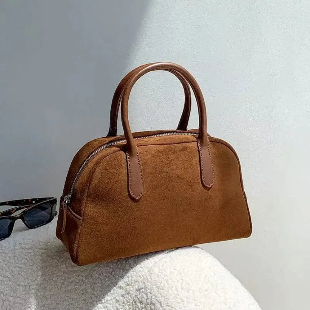 New Bowling Handbag, Retro Handbag for Women, Large Capacity Carrying Pillow Bag