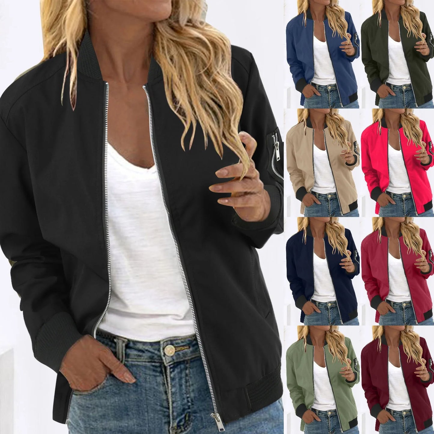 Women Autumn Fashion Leisure Square Thin Pocket Jacket Blouse Coat Baseball Top Womens Winter Vests Outerwear Women Dress Jacket