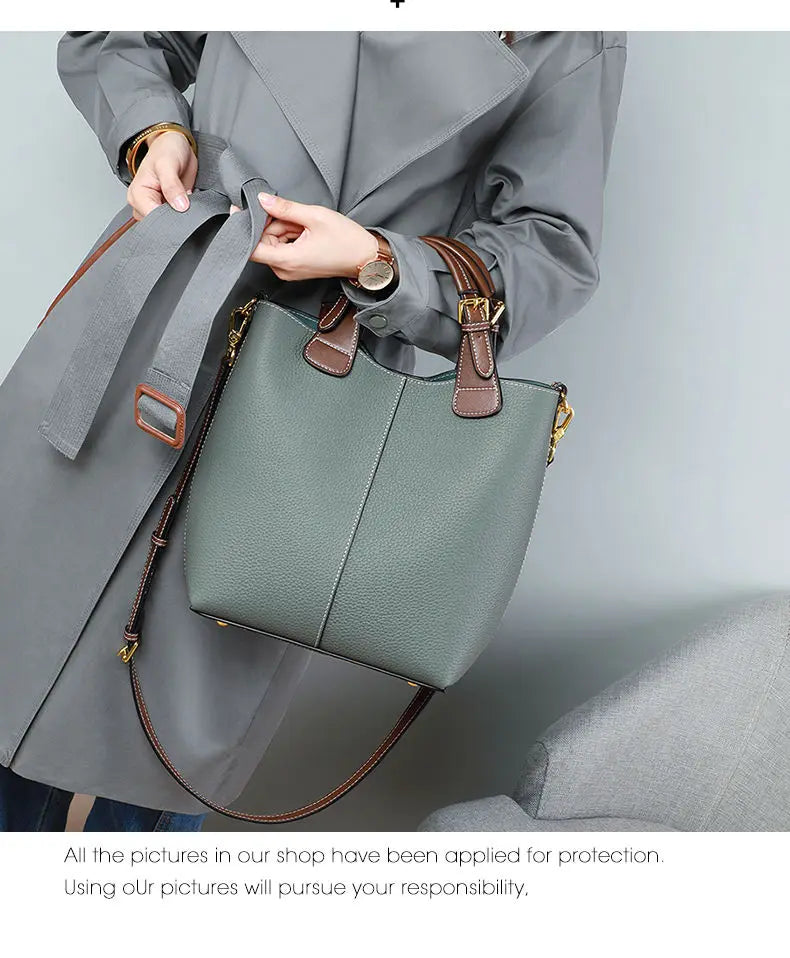 Health Handbag Women  New Basket Bucket Bag Senior Sense Women's Bag Middle-aged Women Crossbody Bag Simple Fashion