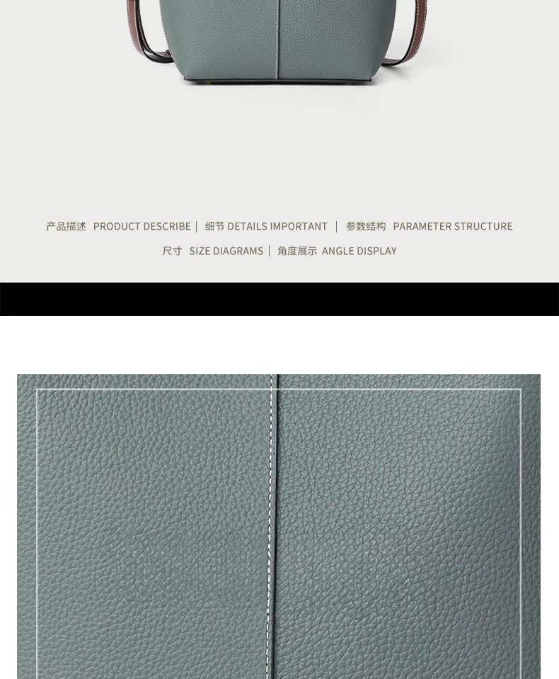 Health Handbag Women  New Basket Bucket Bag Senior Sense Women's Bag Middle-aged Women Crossbody Bag Simple Fashion