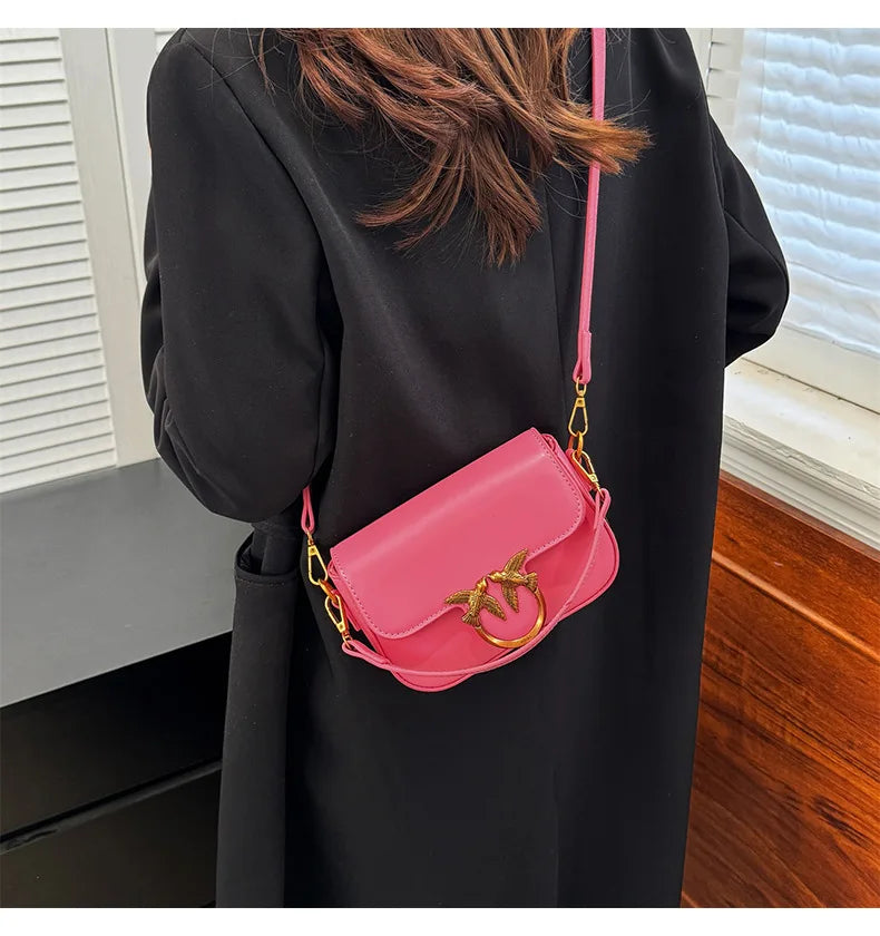 Women's Handbag Swallow Bag Fashion Designer High-end Fashion Versatile Shoulder Messenger Bag Small Square Bag