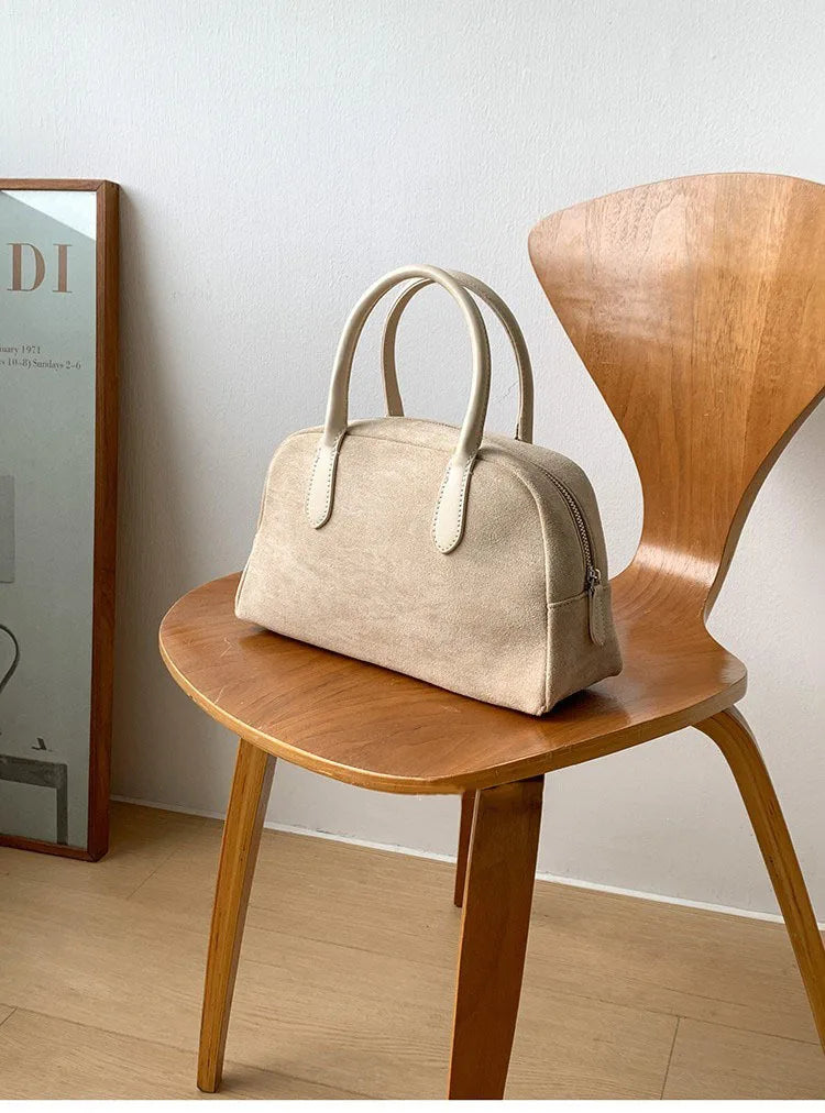 New Bowling Handbag, Retro Handbag for Women, Large Capacity Carrying Pillow Bag