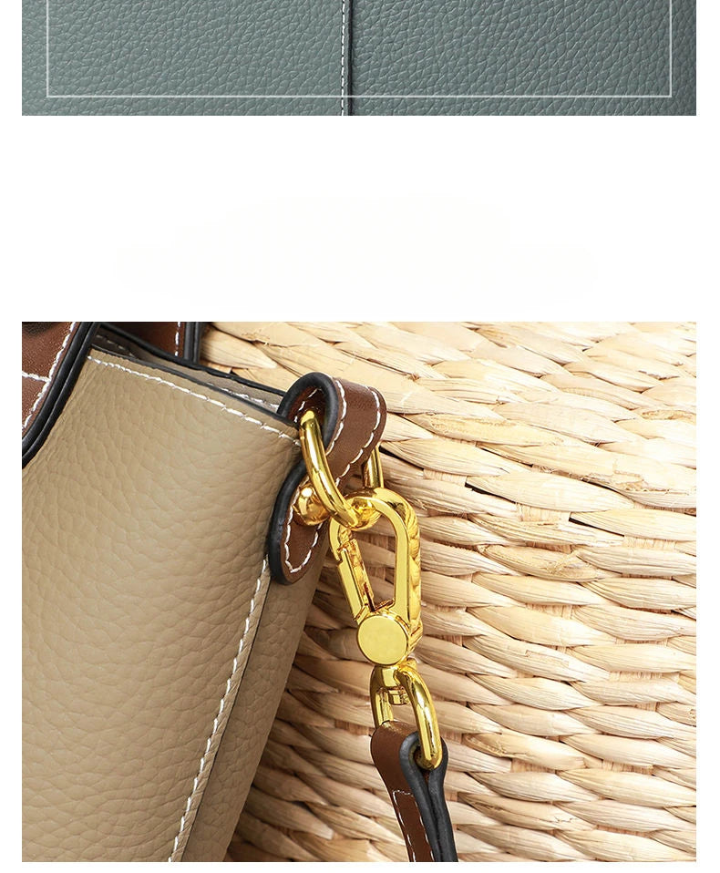 Health Handbag Women  New Basket Bucket Bag Senior Sense Women's Bag Middle-aged Women Crossbody Bag Simple Fashion