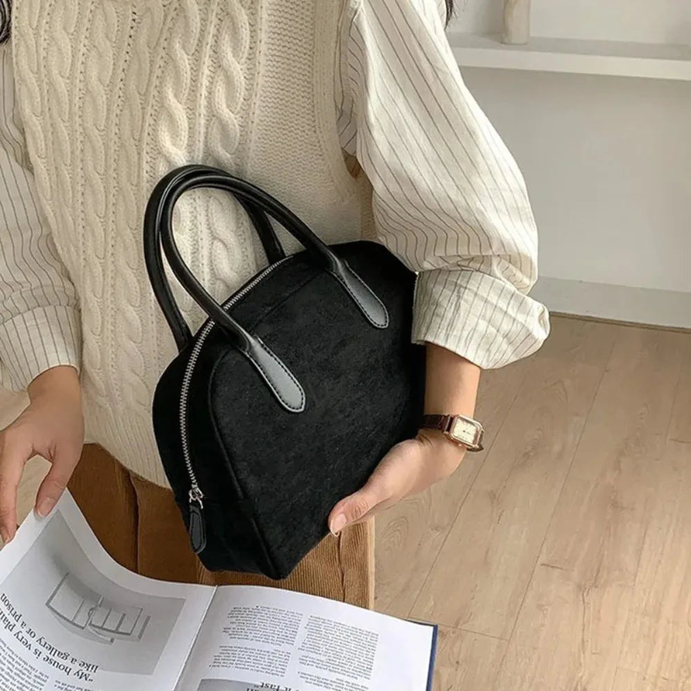 New Bowling Handbag, Retro Handbag for Women, Large Capacity Carrying Pillow Bag