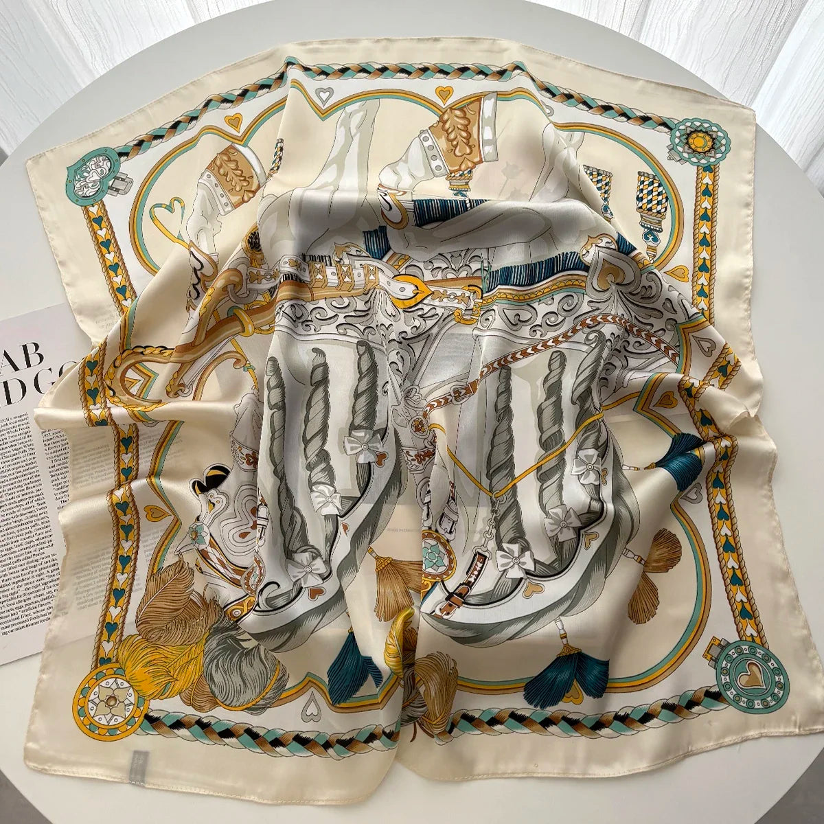 Luxury Satin Square Scarf