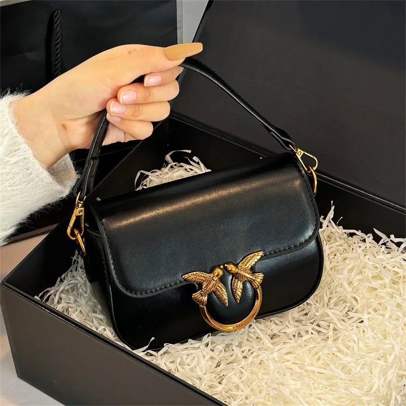 Women's Handbag Swallow Bag Fashion Designer High-end Fashion Versatile Shoulder Messenger Bag Small Square Bag