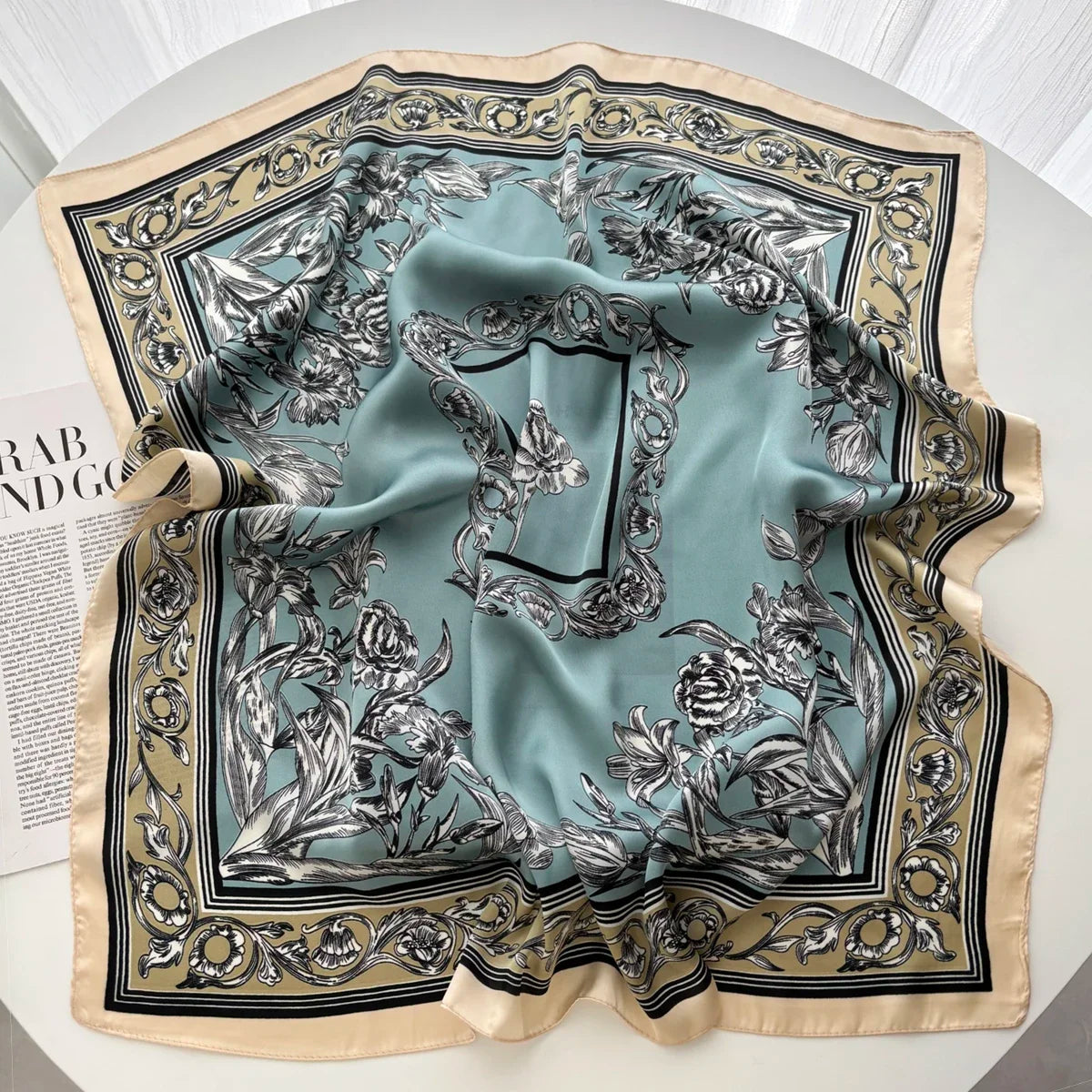 Luxury Satin Square Scarf