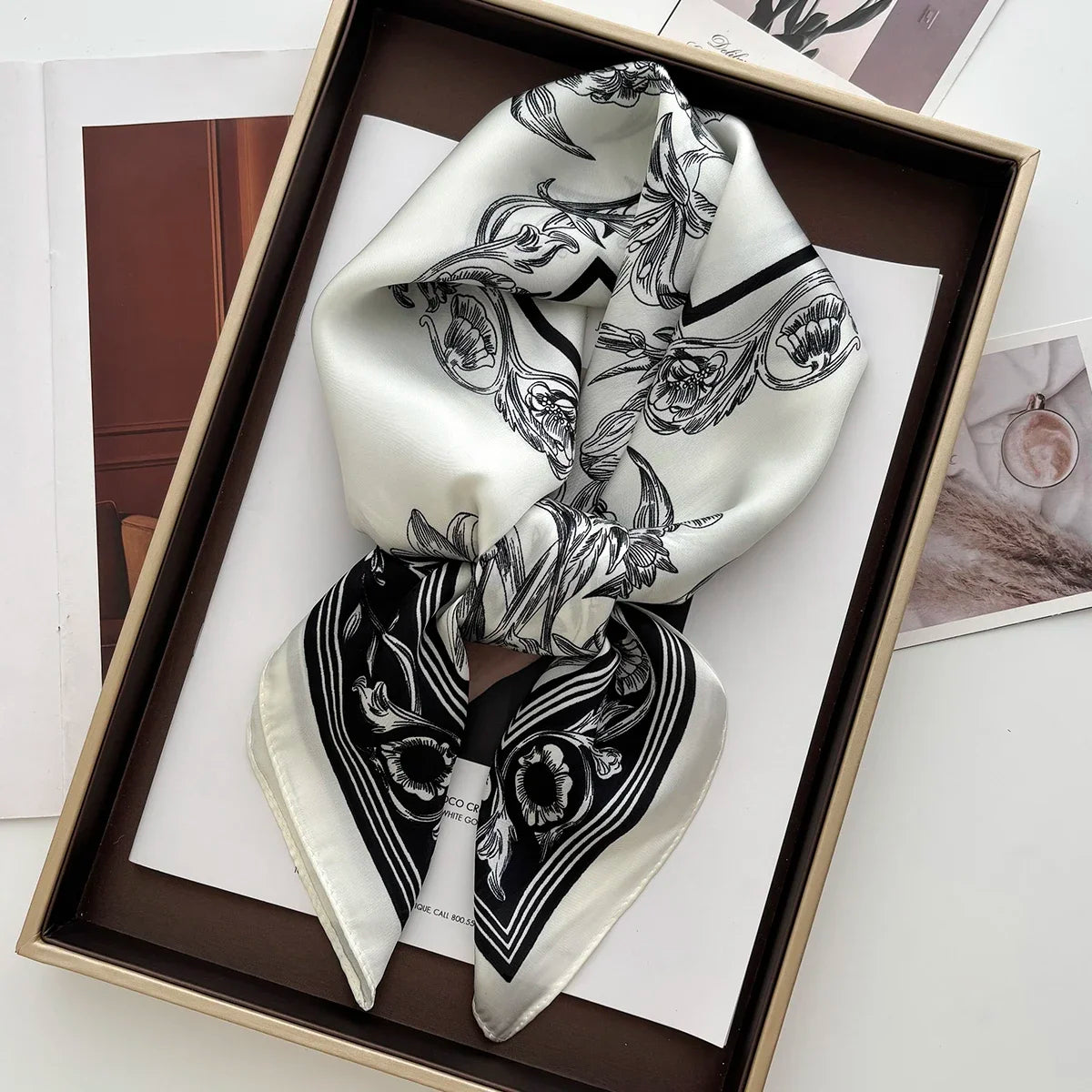 Luxury Satin Square Scarf