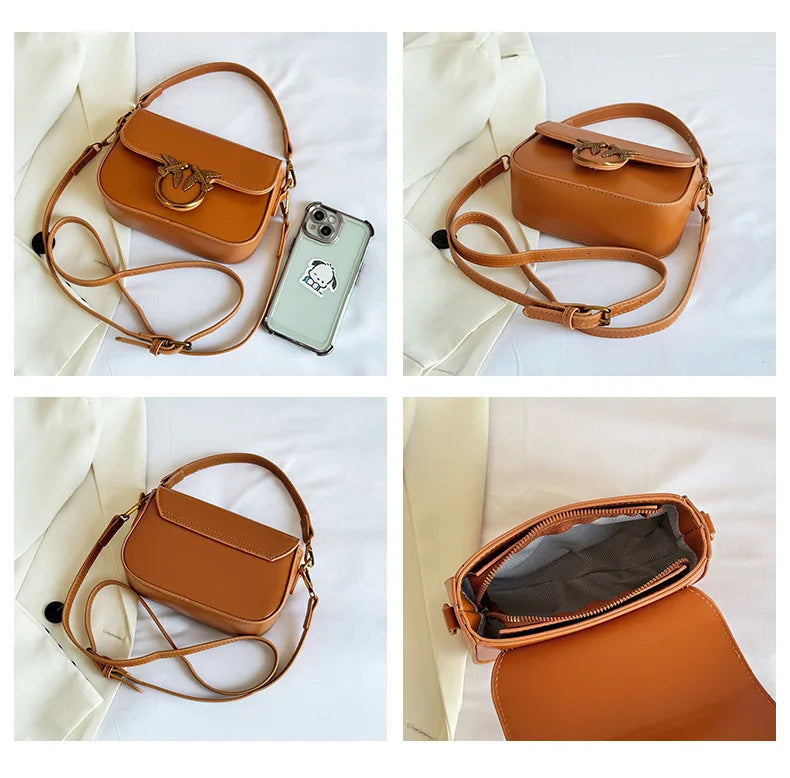 Women's Handbag Swallow Bag Fashion Designer High-end Fashion Versatile Shoulder Messenger Bag Small Square Bag