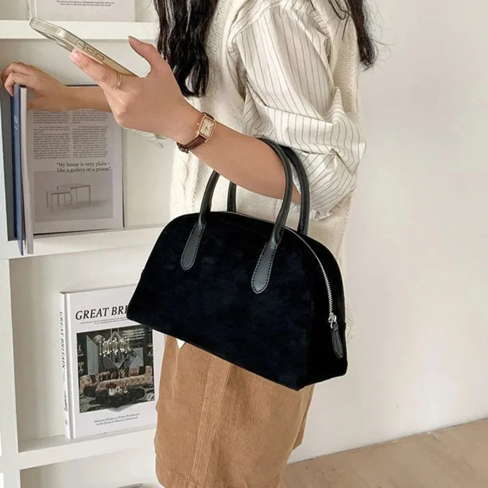 New Bowling Handbag, Retro Handbag for Women, Large Capacity Carrying Pillow Bag