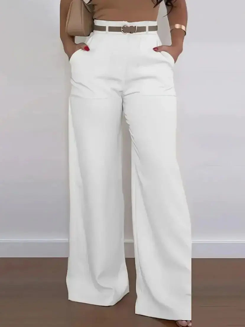 Womens suit pants elegant casual fashion outdoor sports slimming versatile Japanese Korean pants (without belt)