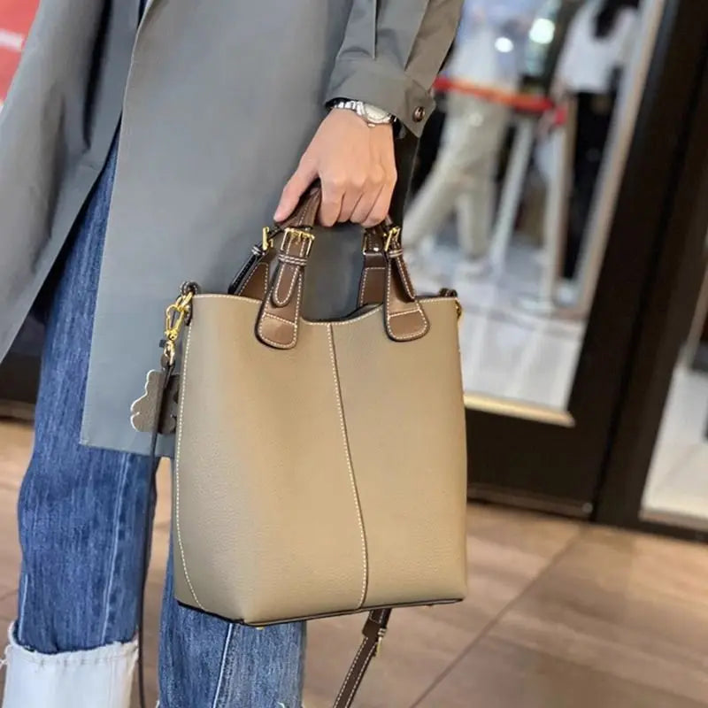 Health Handbag Women  New Basket Bucket Bag Senior Sense Women's Bag Middle-aged Women Crossbody Bag Simple Fashion