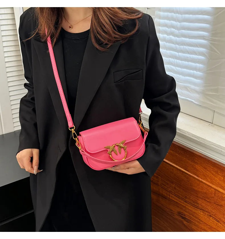 Women's Handbag Swallow Bag Fashion Designer High-end Fashion Versatile Shoulder Messenger Bag Small Square Bag