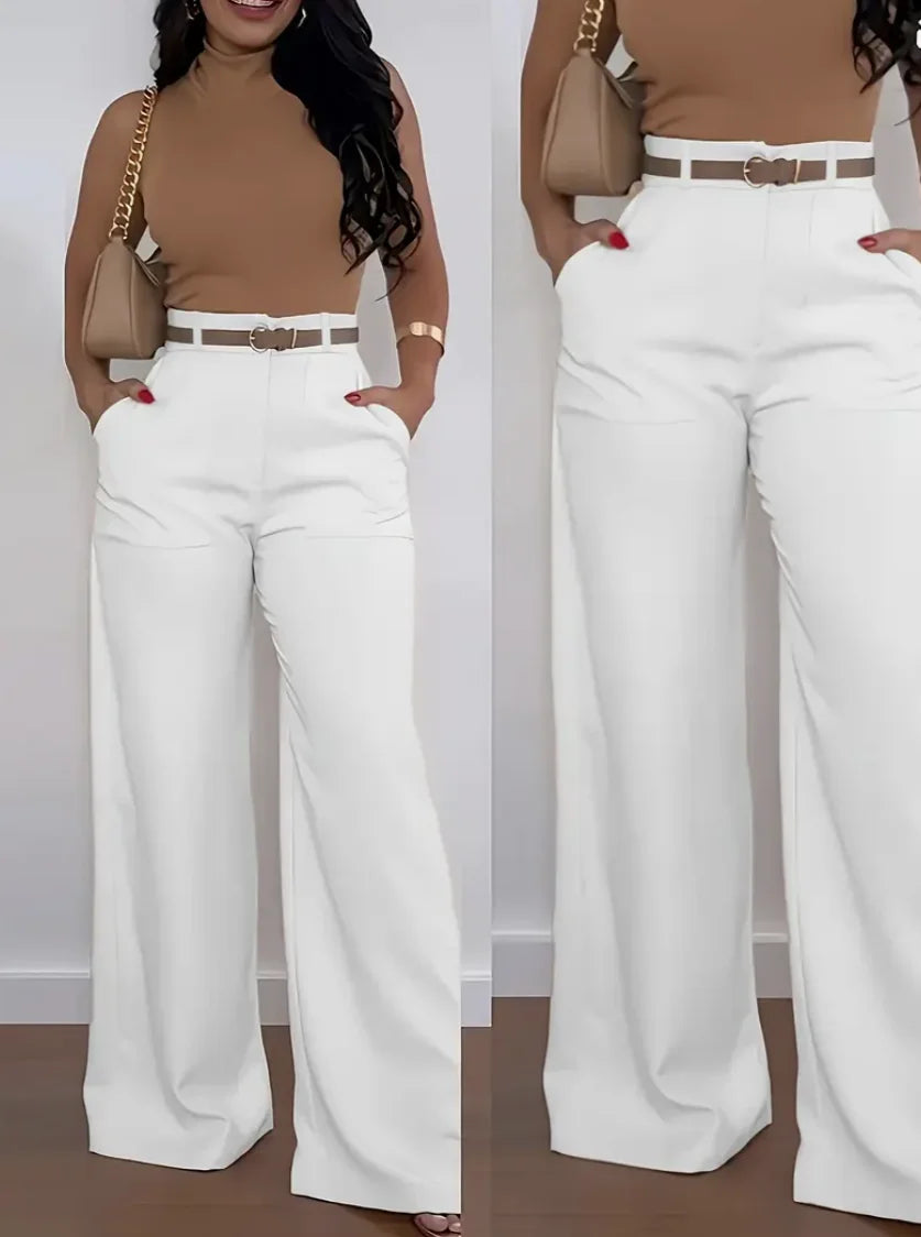 Womens suit pants elegant casual fashion outdoor sports slimming versatile Japanese Korean pants (without belt)