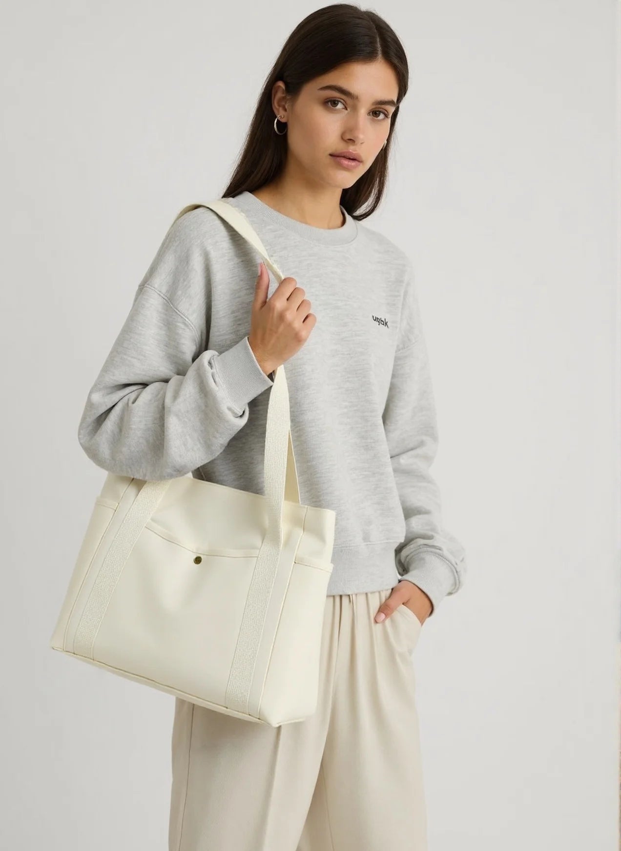 High Level Appearance Women's Handbags Large Capacity Multiple Tote Bag Carrying Books Shoulder Bag