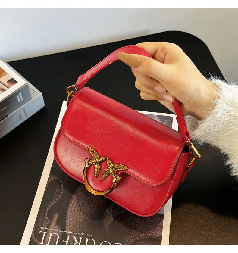 Women's Handbag Swallow Bag Fashion Designer High-end Fashion Versatile Shoulder Messenger Bag Small Square Bag