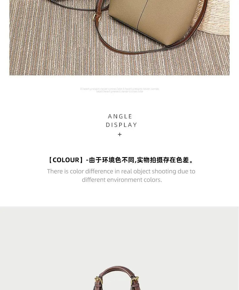 Health Handbag Women  New Basket Bucket Bag Senior Sense Women's Bag Middle-aged Women Crossbody Bag Simple Fashion