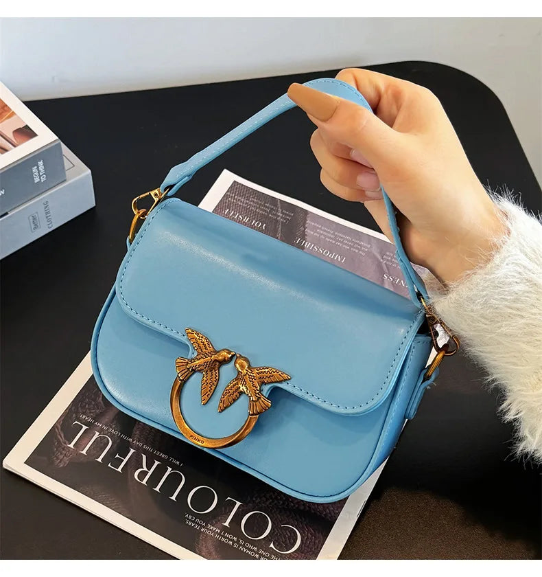 Women's Handbag Swallow Bag Fashion Designer High-end Fashion Versatile Shoulder Messenger Bag Small Square Bag