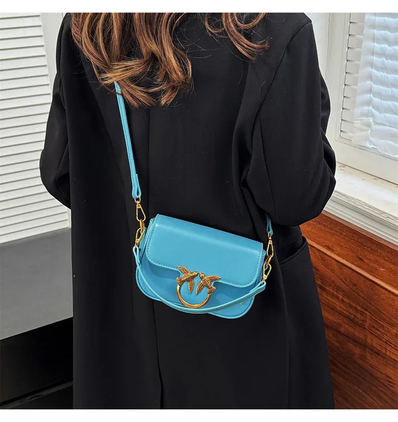 Women's Handbag Swallow Bag Fashion Designer High-end Fashion Versatile Shoulder Messenger Bag Small Square Bag
