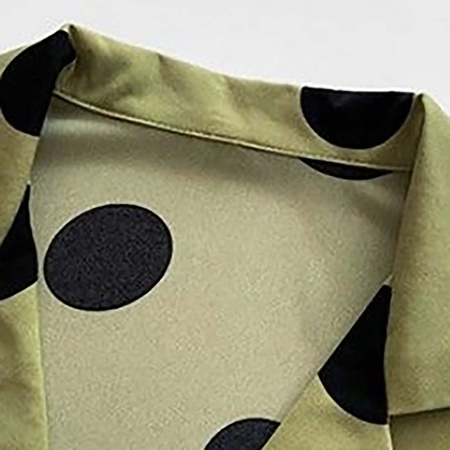 Elegant Polka Dot Print Chiffon Blouse