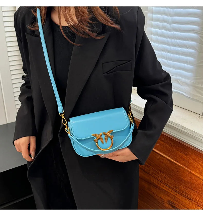 Women's Handbag Swallow Bag Fashion Designer High-end Fashion Versatile Shoulder Messenger Bag Small Square Bag
