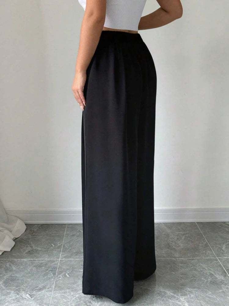 Elegant High-Waist Wide-Leg Pants