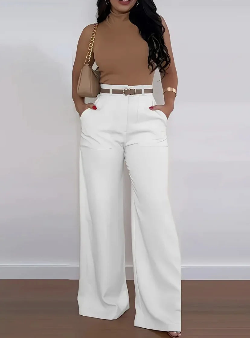 Womens suit pants elegant casual fashion outdoor sports slimming versatile Japanese Korean pants (without belt)