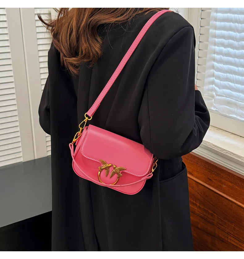 Women's Handbag Swallow Bag Fashion Designer High-end Fashion Versatile Shoulder Messenger Bag Small Square Bag
