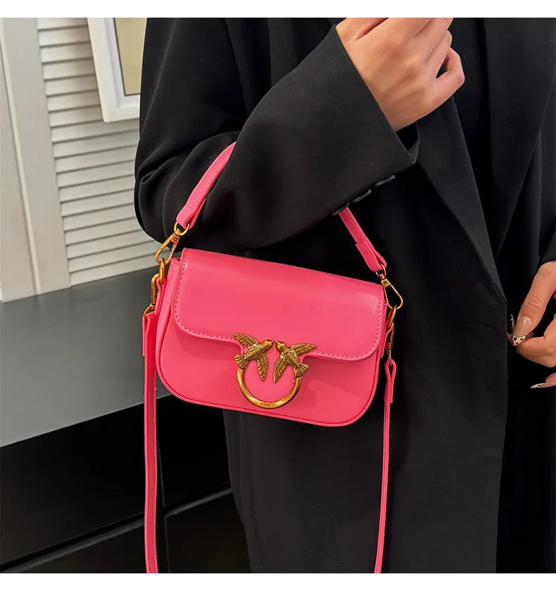 Women's Handbag Swallow Bag Fashion Designer High-end Fashion Versatile Shoulder Messenger Bag Small Square Bag