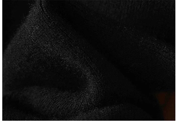 Wool Knitted Wide-Leg Pants for Women Loose Leisure All-Matching Soft Glutinous Thickened Straight Long Pants for Outer Wear