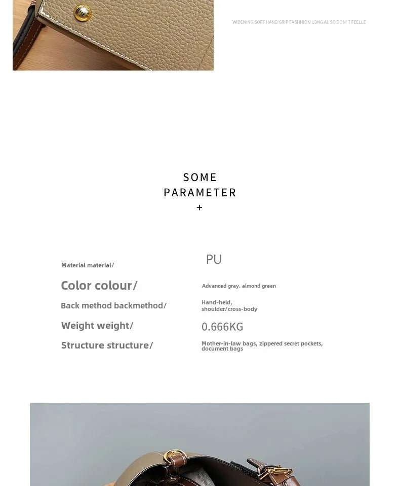 Health Handbag Women  New Basket Bucket Bag Senior Sense Women's Bag Middle-aged Women Crossbody Bag Simple Fashion