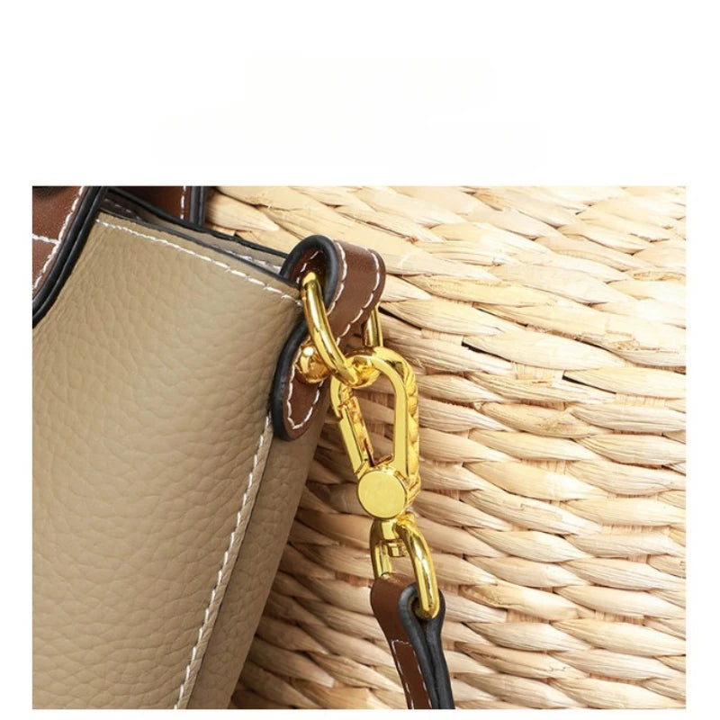 Health Handbag Women  New Basket Bucket Bag Senior Sense Women's Bag Middle-aged Women Crossbody Bag Simple Fashion