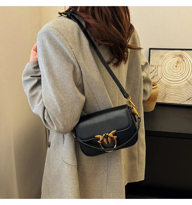 Women's Handbag Swallow Bag Fashion Designer High-end Fashion Versatile Shoulder Messenger Bag Small Square Bag