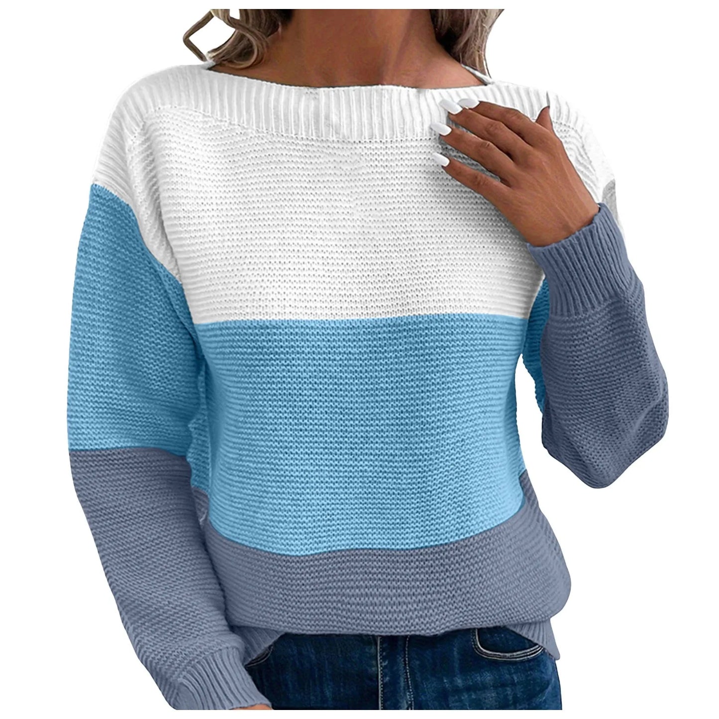 Formal Sweaters For Men Women Patchwork Color Block Long Sleeve Elegant Autumn Casual Pullover Tops Maglieria Donna Invernale