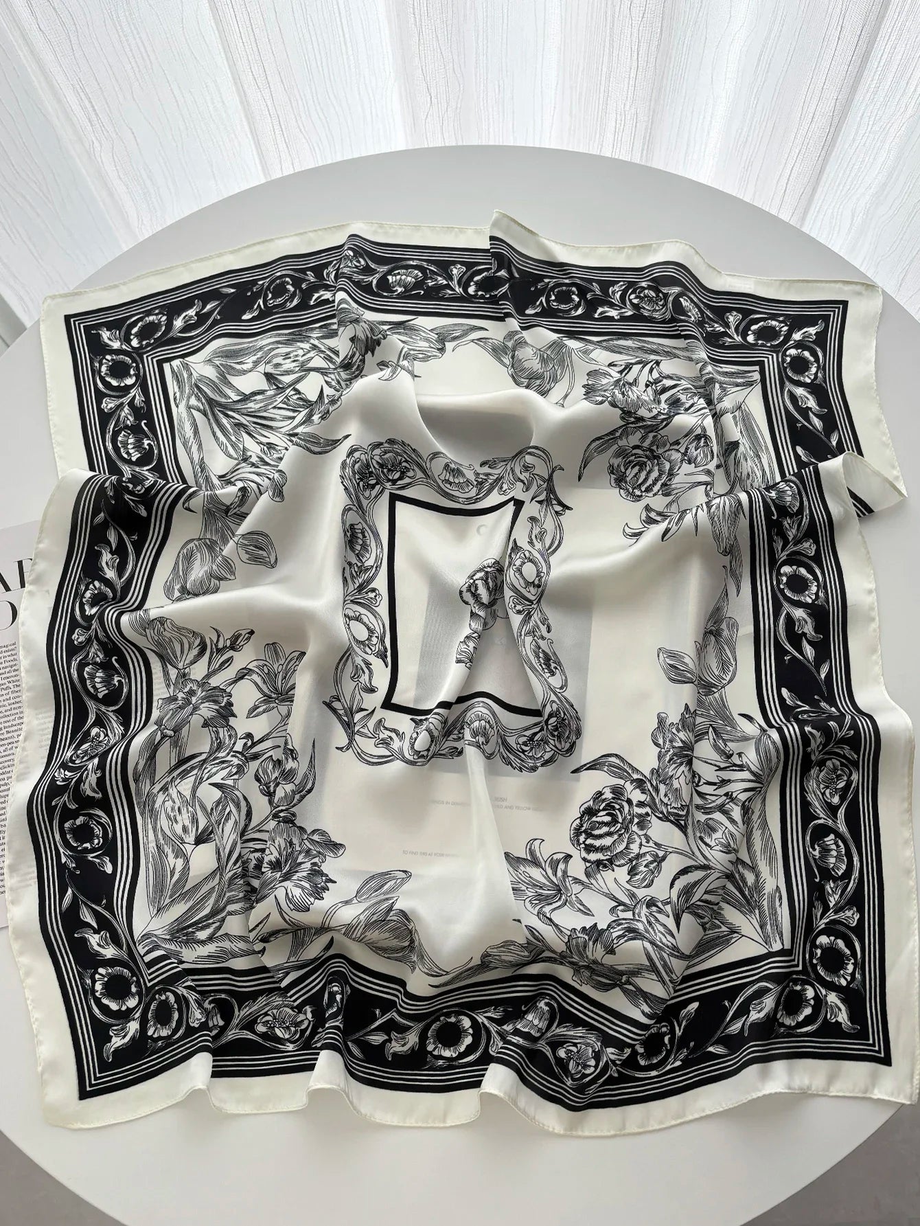 Luxury Satin Square Scarf