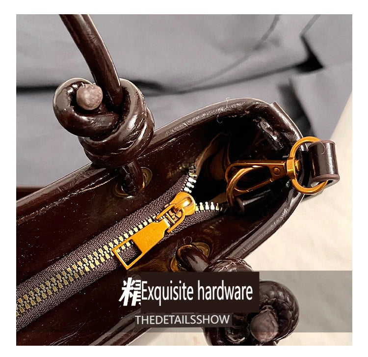 Fashion Top-handle Bags For Women Red Handbag Luxury Brand Designer Shoulder Crossbody Bags With Pendant Bucket Totes Bolsas