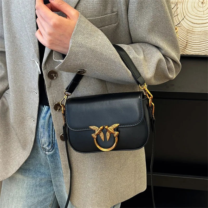 Women's Handbag Swallow Bag Fashion Designer High-end Fashion Versatile Shoulder Messenger Bag Small Square Bag